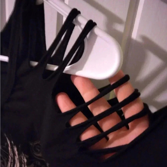 Folter gothic ripped cross tee-large NWOT - Picture 4 of 8